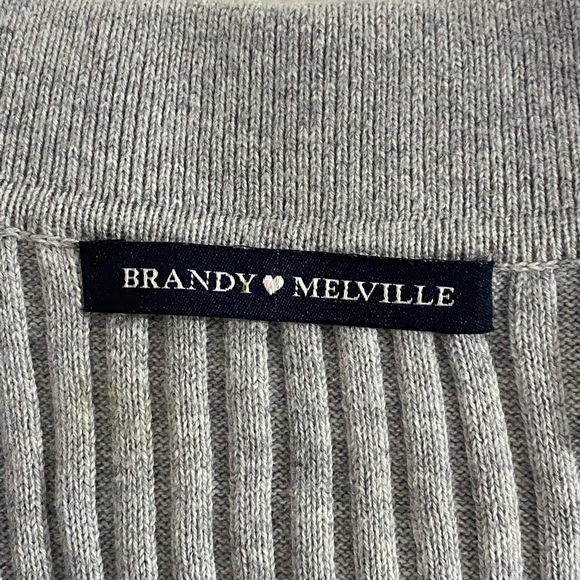 RARE Brandy Melville Fitted Ribbed Polo - Picture 3 of 3